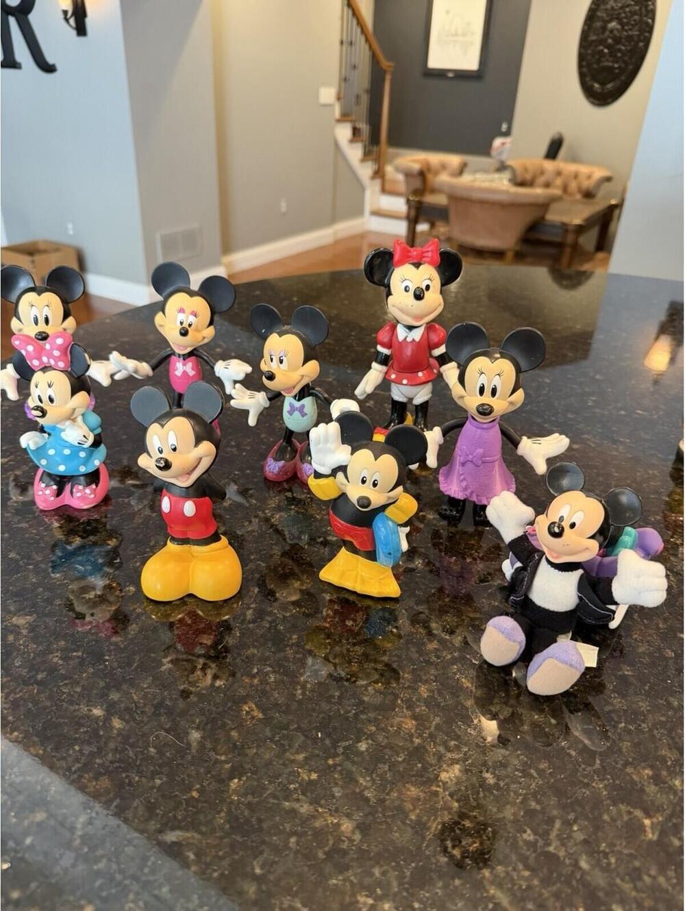 Lot Of 35 Disney Mickey & Minnie Mouse Figures Cars Etc  EUC